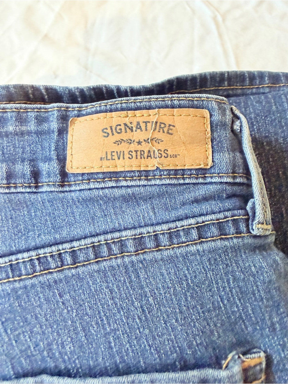 Signature by Levi Strauss Women's High-Rise Blue Denim Jeans
